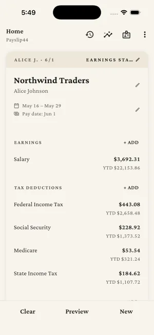 Payslip44 — Builder